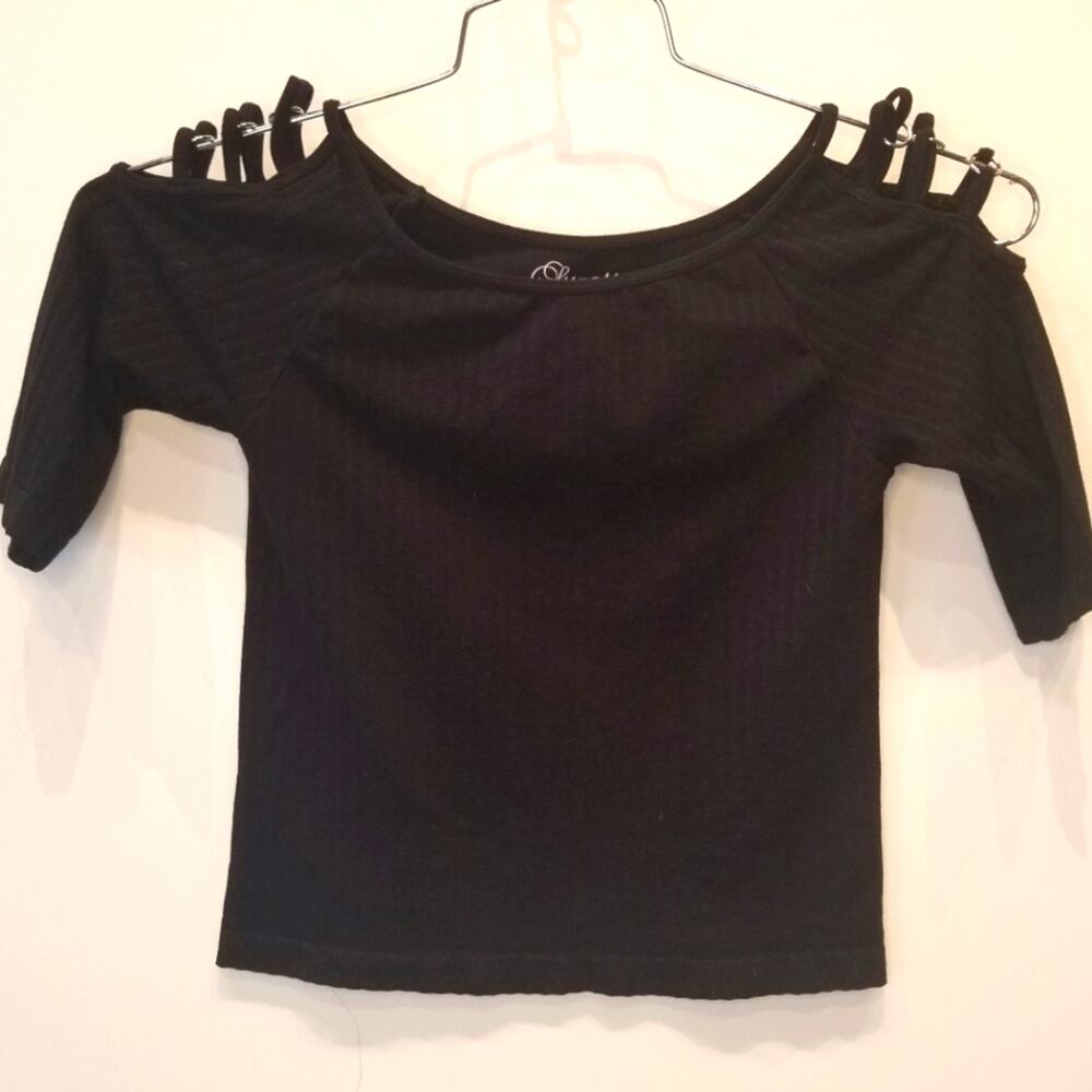 Suzette Collection Black Girls Stretch Top M‎